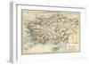 Map of the Ancient Regions of Asia Minor-null-Framed Giclee Print