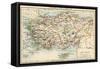 Map of the Ancient Regions of Asia Minor-null-Framed Stretched Canvas