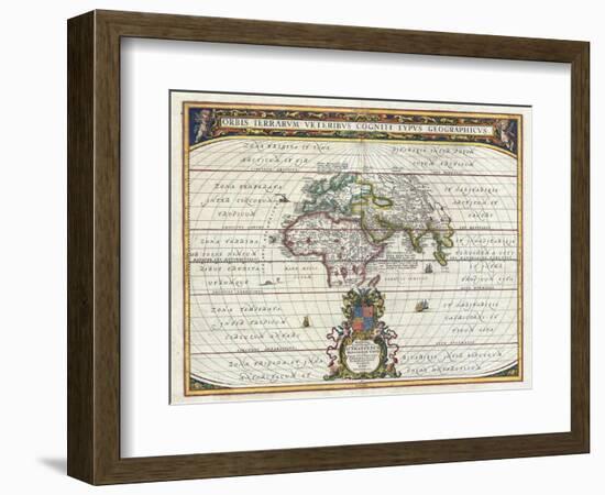 Map of the Ancient World-Jan Janssonius-Framed Giclee Print