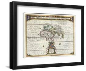 Map of the Ancient World-Jan Janssonius-Framed Giclee Print