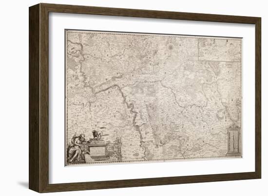 Map of the Archbishopric and Electorate of Mainz, C. 1695-null-Framed Giclee Print