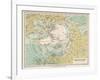 Map of the Arctic Circle and Surrounding Areas-null-Framed Photographic Print