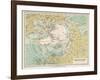 Map of the Arctic Circle and Surrounding Areas-null-Framed Photographic Print