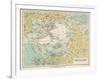 Map of the Arctic Circle and Surrounding Areas-null-Framed Photographic Print