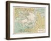 Map of the Arctic Circle and Surrounding Areas-null-Framed Photographic Print