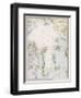 Map of the Arctic Circle with Details of Explorations-null-Framed Photographic Print