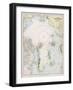 Map of the Arctic Circle with Details of Explorations-null-Framed Photographic Print