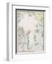 Map of the Arctic Circle with Details of Explorations-null-Framed Premium Photographic Print