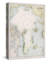 Map of the Arctic Circle with Details of Explorations-null-Stretched Canvas