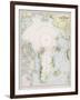 Map of the Arctic Circle with Details of Explorations-null-Framed Photographic Print