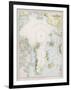 Map of the Arctic Circle with Details of Explorations-null-Framed Photographic Print