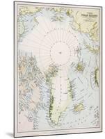 Map of the Arctic Circle with Details of Explorations-null-Mounted Photographic Print