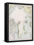 Map of the Arctic Circle with Details of Explorations-null-Framed Stretched Canvas