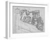 Map of the Area around the Tower of London and St Katharine by the Tower, Stepney, London, 1720-null-Framed Giclee Print