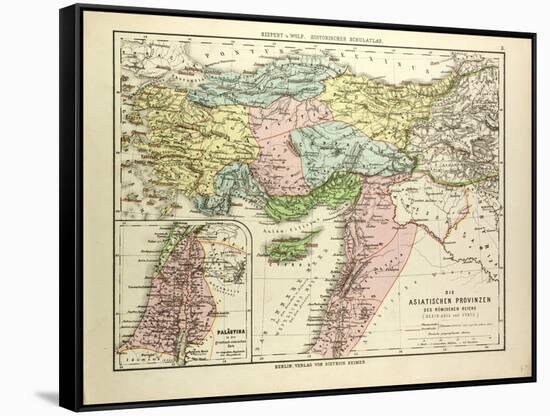 Map of the Asian Provinces of the Roman Empire (Small Asia and Syria)-null-Framed Stretched Canvas