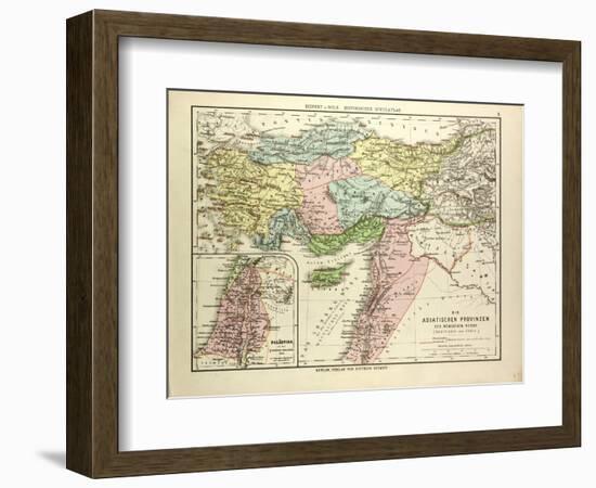 Map of the Asian Provinces of the Roman Empire (Small Asia and Syria)-null-Framed Giclee Print