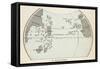 Map of the Atlantic Ocean According to Toscanelli Before the Discovery of America-Toscanelli-Framed Stretched Canvas