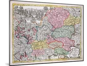 Map of the Austrian Empire, C.1750-Georg Matthäus Seutter-Mounted Giclee Print