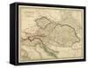 Map of the Austrian Empire-null-Framed Stretched Canvas