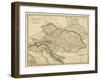 Map of the Austrian Empire-null-Framed Art Print