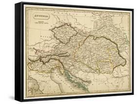 Map of the Austrian Empire-null-Framed Stretched Canvas