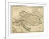 Map of the Austrian Empire-null-Framed Art Print