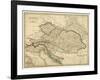 Map of the Austrian Empire-null-Framed Art Print