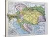 Map of the Austro-Hungarian Empire, Illustration from a French geography School Textbook, 1905-null-Stretched Canvas