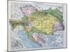 Map of the Austro-Hungarian Empire, Illustration from a French geography School Textbook, 1905-null-Mounted Giclee Print