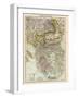 Map of the Balkan Peninsula, 1870s-null-Framed Giclee Print