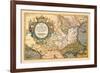 Map of the Balkans-Abraham Ortelius-Framed Art Print