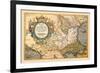 Map of the Balkans-Abraham Ortelius-Framed Art Print