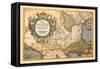 Map of the Balkans-Abraham Ortelius-Framed Stretched Canvas