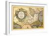 Map of the Balkans-Abraham Ortelius-Framed Art Print
