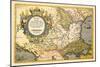 Map of the Balkans-Abraham Ortelius-Mounted Art Print