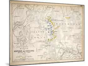 Map of the Battle of Aspern or Essling, Published by William Blackwood and Sons, Edinburgh and…-Alexander Keith Johnston-Mounted Giclee Print