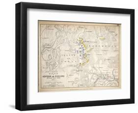 Map of the Battle of Aspern or Essling, Published by William Blackwood and Sons, Edinburgh and…-Alexander Keith Johnston-Framed Giclee Print