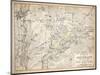 Map of the Battle of Austerlitz, Published by William Blackwood and Sons, Edinburgh and London,…-Alexander Keith Johnston-Mounted Giclee Print