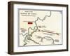 Map of the Battle of Cannae, in Which Hannibal Defeated the Romans During the Second Punic War-null-Framed Giclee Print