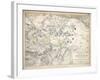 Map of the Battle of Dresden, Published by William Blackwood and Sons, Edinburgh and London, 1848-Alexander Keith Johnston-Framed Giclee Print