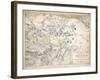 Map of the Battle of Dresden, Published by William Blackwood and Sons, Edinburgh and London, 1848-Alexander Keith Johnston-Framed Giclee Print