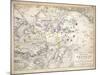 Map of the Battle of Dresden, Published by William Blackwood and Sons, Edinburgh and London, 1848-Alexander Keith Johnston-Mounted Giclee Print