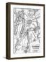 Map of the Battle of Gettysburg-null-Framed Giclee Print