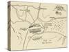 Map of the Battle of Marathon, from 'Atlas of Ancient and Classical Geography, Published in 1928-null-Stretched Canvas