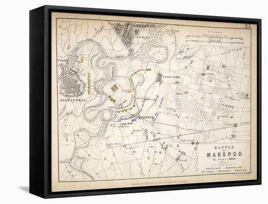 Map of the Battle of Marengo, Published by William Blackwood and Sons, Edinburgh and London, 1848-Alexander Keith Johnston-Framed Stretched Canvas