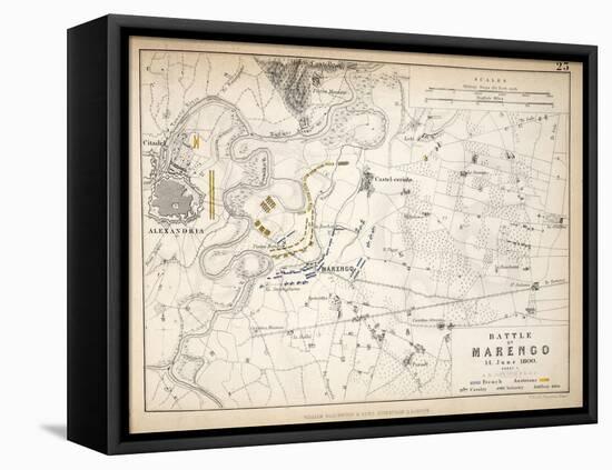 Map of the Battle of Marengo, Published by William Blackwood and Sons, Edinburgh and London, 1848-Alexander Keith Johnston-Framed Stretched Canvas