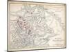 Map of the Battle of Salamanca, Published by William Blackwood and Sons, Edinburgh and London, 1848-Alexander Keith Johnston-Mounted Giclee Print