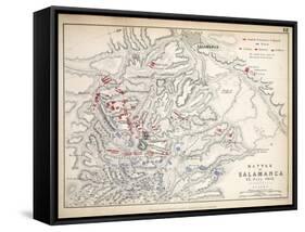 Map of the Battle of Salamanca, Published by William Blackwood and Sons, Edinburgh and London, 1848-Alexander Keith Johnston-Framed Stretched Canvas