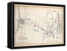 Map of the Battle of Talavera, Published by William Blackwood and Sons, Edinburgh and London, 1848-Alexander Keith Johnston-Framed Stretched Canvas