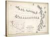 Map of the Battle of Trafalgar, Published by William Blackwood and Sons, Edinburgh and London, 1848-Alexander Keith Johnston-Stretched Canvas